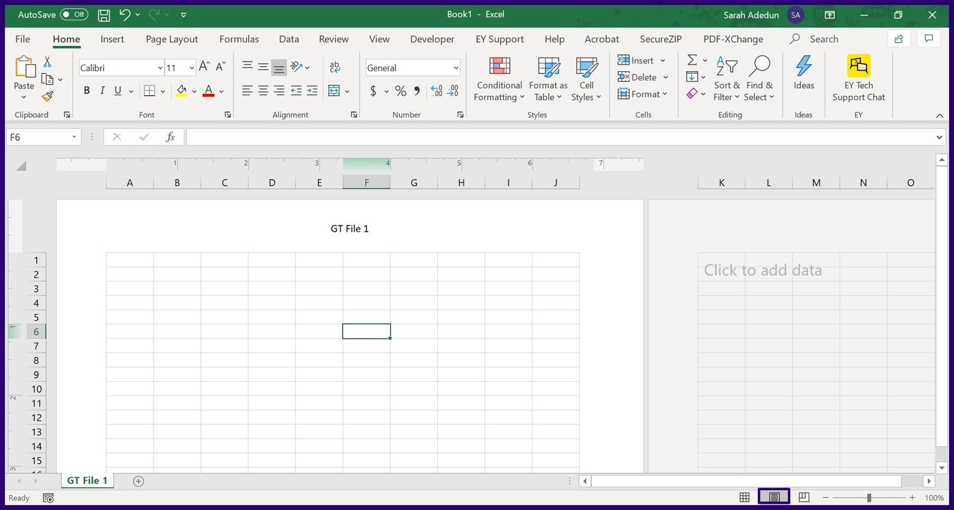 Insert headers and footers in excel step 10