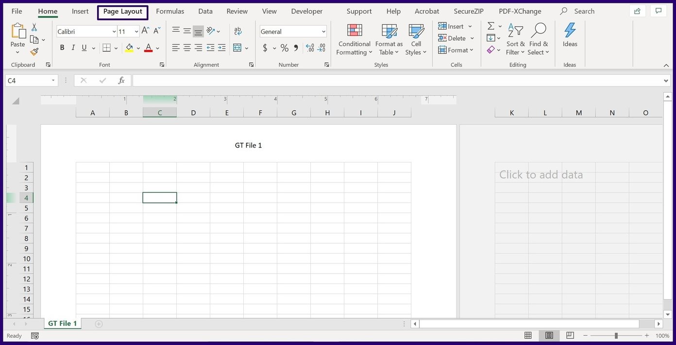 Insert headers and footers in excel step 12