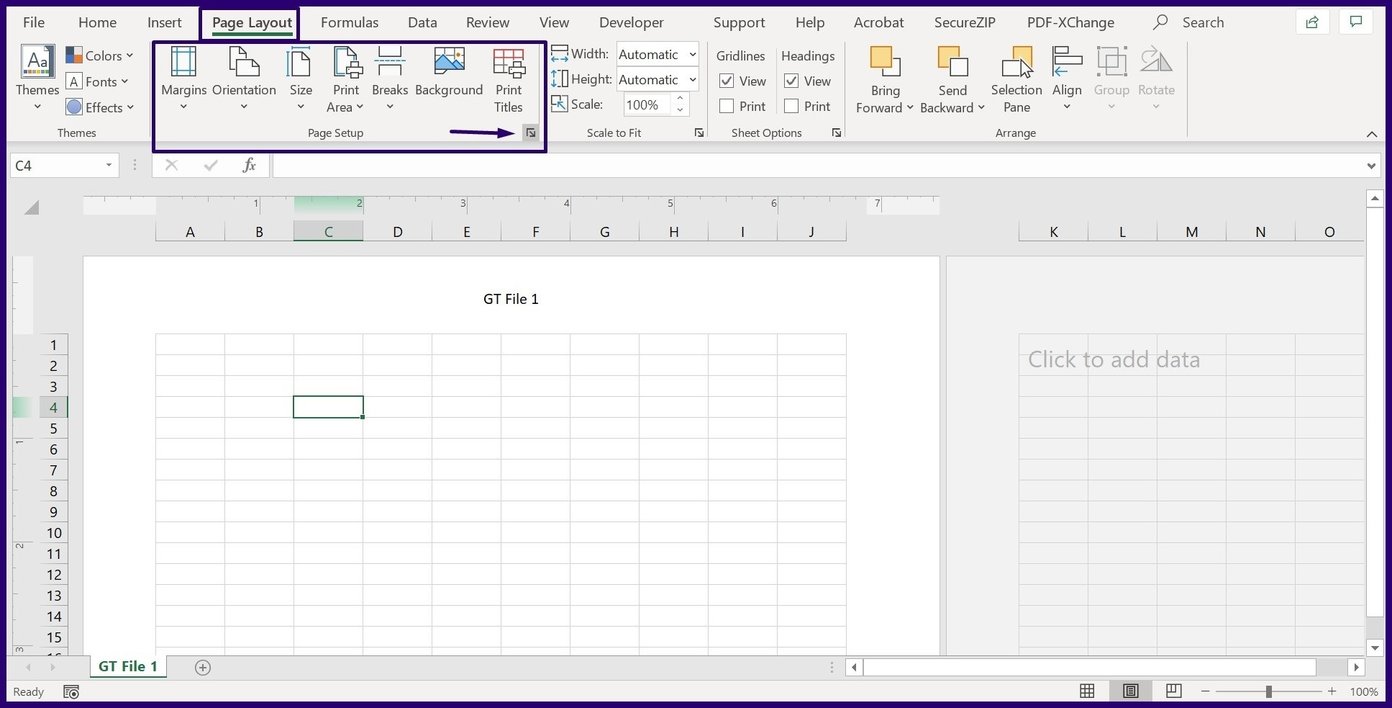 Insert headers and footers in excel step 13