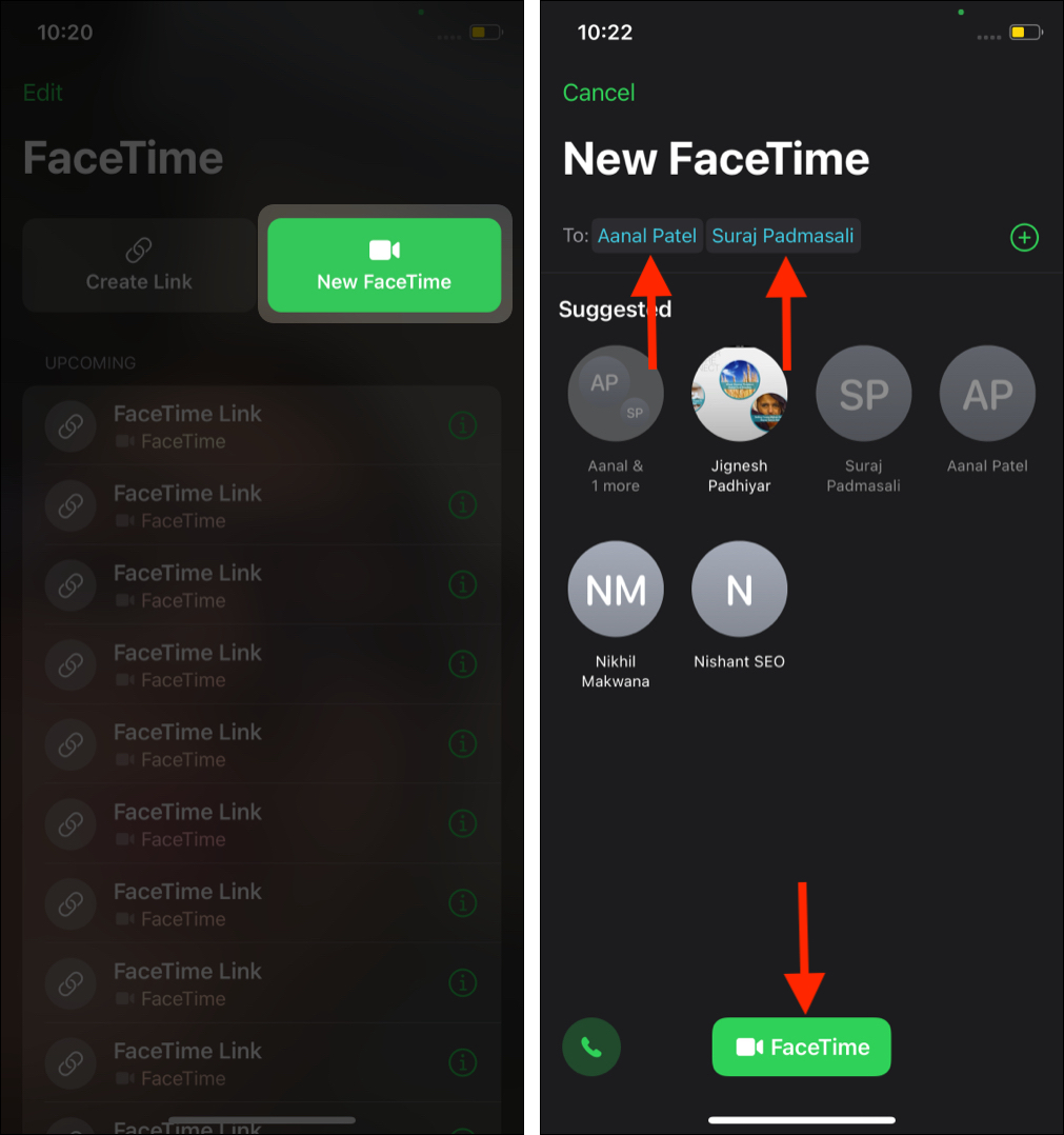 how to group facetime