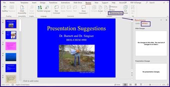 ติดตามการเปลี่ยนแปลงใน microsoft powerpoint step 6
