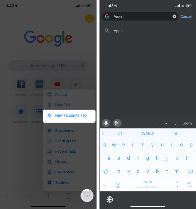 เปิดแท็บที่ไม่ระบุตัวตนใหม่เพื่อหยุดดูคำแนะนำ Google ที่กำลังเป็นที่นิยม