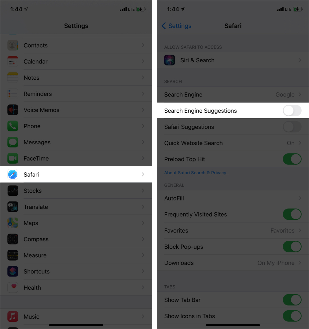 วิธีลบการค้นหาที่มาแรงของ Google ออกจาก Safari บน iPhone