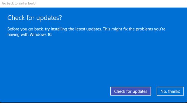 ดาวน์เกรดเป็น Windows 10 จาก Windows 11 ภายใน 10 วัน