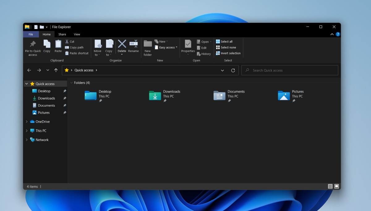 Windows 10 File Explorer ribbon บน Windows 11