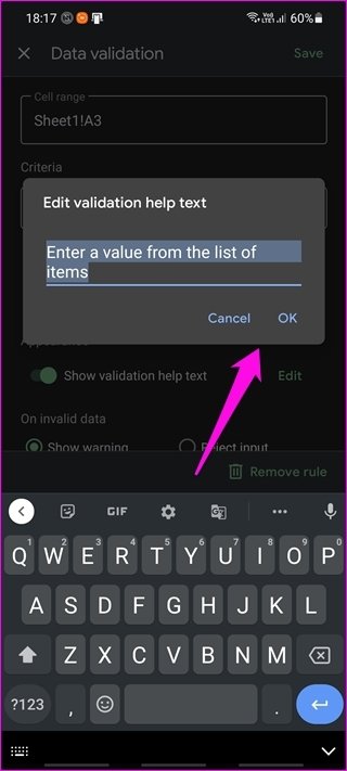 How to Create Edit and Delete Drop Down List in Google Sheets 16