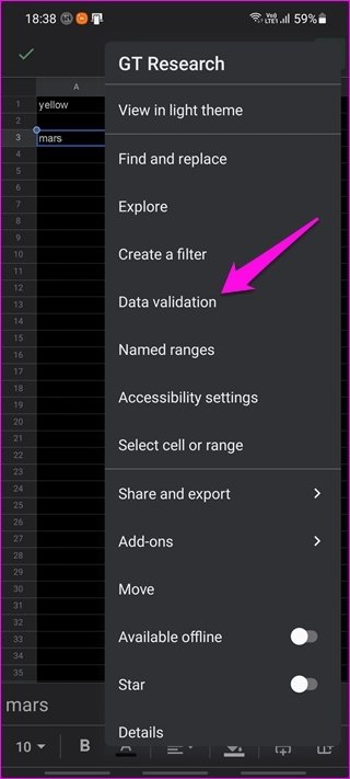 How to Create Edit and Delete Drop Down List in Google Sheets 23