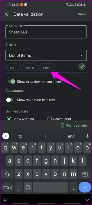 How to Create Edit and Delete Drop Down List in Google Sheets 14