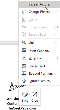 บันทึกเป็นรูปภาพ