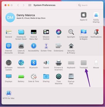 Mac click on trackpad settings