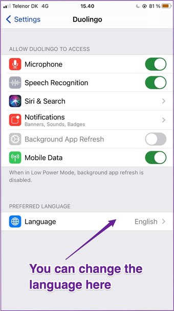 Iphone เปลี่ยนภาษาแต่ละแอป