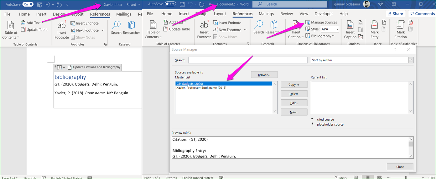 How to Add Citations and Bibliography in Microsoft Word 14