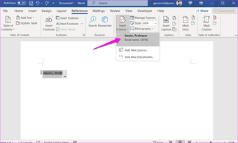 วิธีการเพิ่มการอ้างอิงและบรรณานุกรมใน Microsoft Word 5