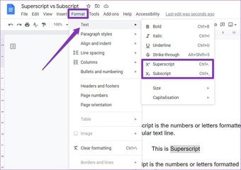 จัดรูปแบบข้อความใน Google เอกสาร