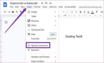 Superscript and Subscript with Special Characters