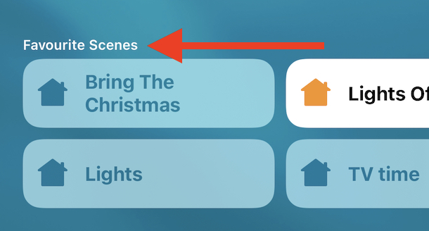 Home app favorites