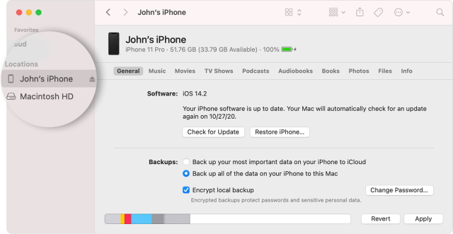 ipad รีเซ็ตค่าจากโรงงาน Finder