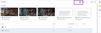 Share google drive folder on web
