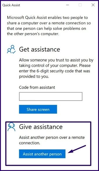 คำแนะนำในการใช้ความช่วยเหลืออย่างรวดเร็วใน windows 10 ขั้นตอนที่ 9