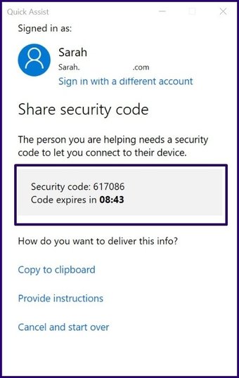 คำแนะนำในการใช้ความช่วยเหลืออย่างรวดเร็วใน windows 10 ขั้นตอน 10