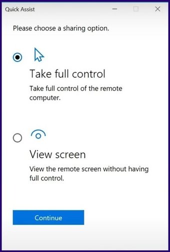 คำแนะนำในการใช้ความช่วยเหลืออย่างรวดเร็วใน windows 10 step 12