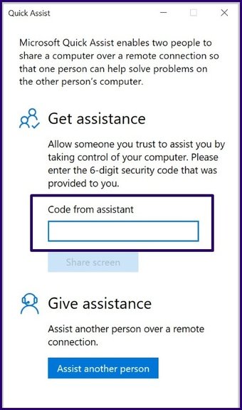 คำแนะนำในการใช้ความช่วยเหลืออย่างรวดเร็วใน windows 10 ขั้นตอนที่ 7