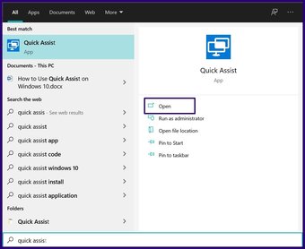 คำแนะนำการใช้ความช่วยเหลือด่วนใน windows 10 ขั้นตอนที่ 2
