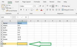 วิธีใช้ VLOOKUP ใน Excel ขั้นตอนที่ 1: เขียนค่าการค้นหา จากนั้นคลิกเซลล์ว่างที่อยู่ติดกัน