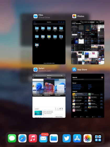 iPadOS 15 Multitasking Background
