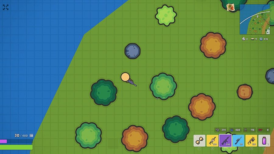 การเล่นเกม ZombsRoyale.io