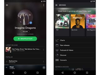 เครื่องเล่นเพลง Android ที่ดีที่สุด: Spotify
