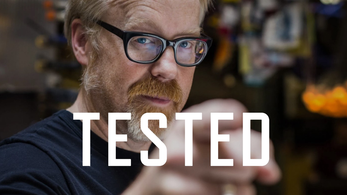 Adam Savage and the'Tested'logo