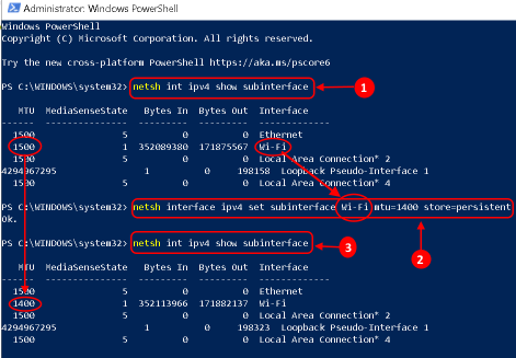 Obs Powershell เปลี่ยน Mtu Min