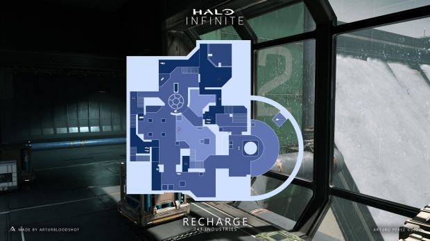 Halo Infinite maps: Live Fire and Recharge weapon spawn places 1 | TweakTown.com Halo Infinite maps: Live Fire และ Recharge ตำแหน่งวางไข่ของอาวุธ 1 | TweakTown.com