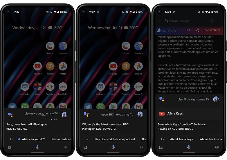 ข่าวคำสั่งเสียงของ Google Assistant TV