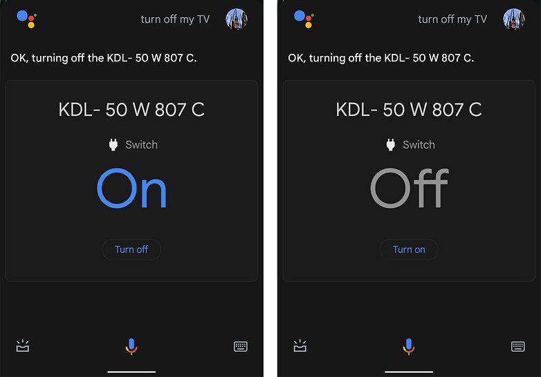 Google Assistant เปิดปิดทีวี