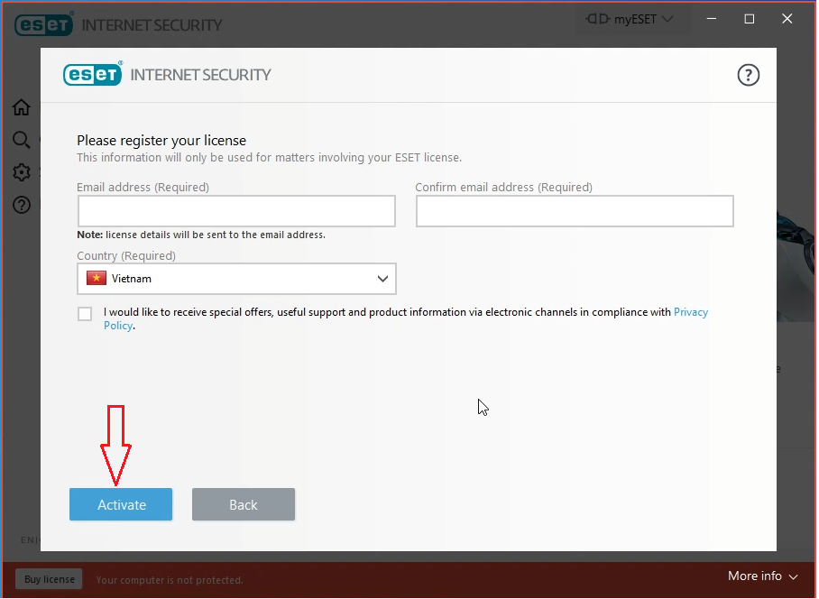 Eset Internet Security รุ่นทดลองใช้ฟรี