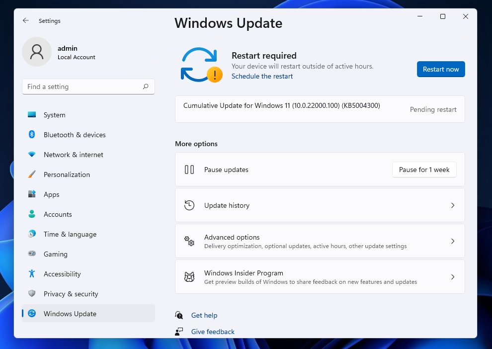 Windows 11 KB5004300
