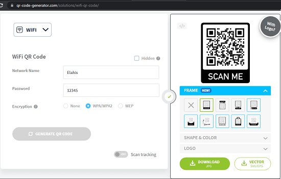 ตัวสร้างโค้ด QR