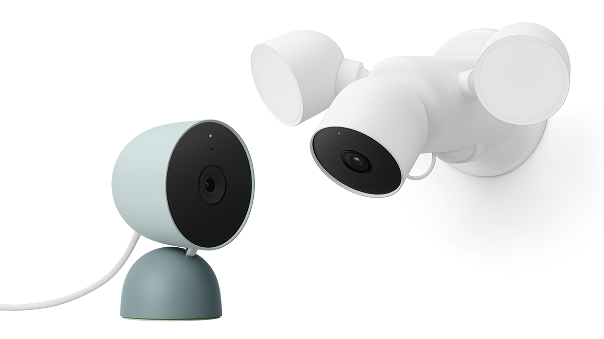 The Nest Cam Gen 2 และ Nest Cam Floodlight.