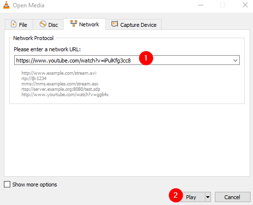 เปิดหน้าต่างเครือข่าย