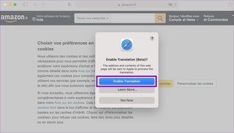 Enable Translation Feature on Safari for Mac