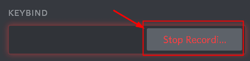 Discord หยุดการบันทึก Keybind Min