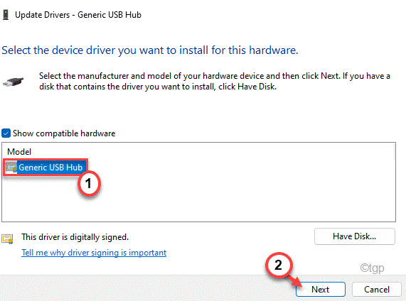 generic usb hub driver location