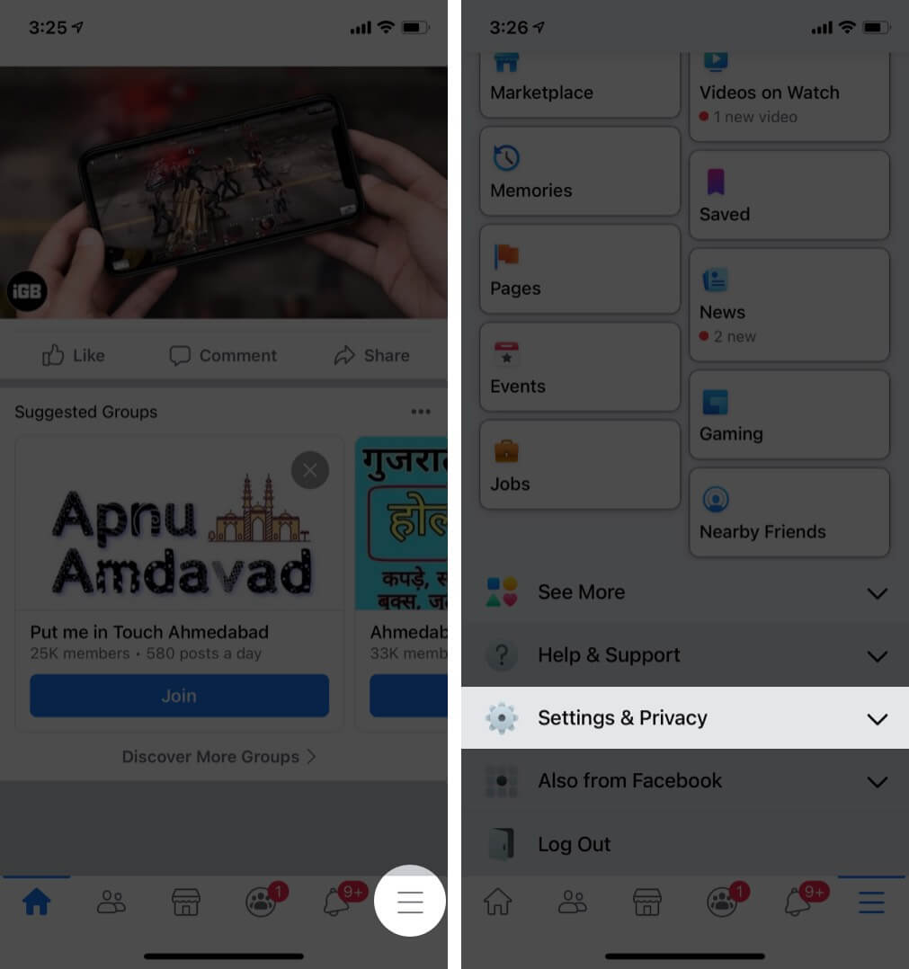 วิธีเปิด Facebook Dark Mode บน iPhone และ iPad - TH Atsit