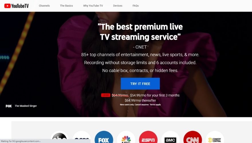 Bản trình bày trên YouTube TV