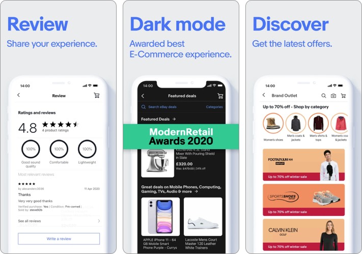 eBay ứng dụng mua sắm tốt nhất cho iPhone