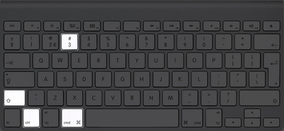 nhấn command shift control 3 để chụp ảnh màn hình và lưu vào mac clipboard