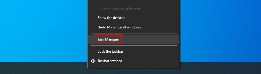 Windows 10 hướng dẫn cách mở Task Manager từ thanh tác vụ