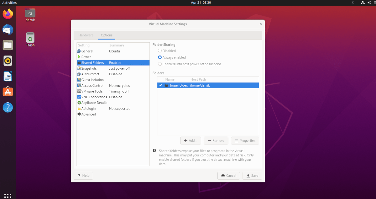 ubuntu vmware image